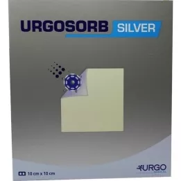 URGOSORB Silver 10x10 cm Kompressen, 10 St