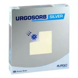 URGOSORB Silver 10x10 cm Kompressen, 10 St