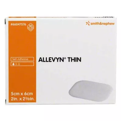 ALLEVYN Thin 5x6 cm dünne Wundauflage, 10 St ALLEVYN Thin 5x6 cm dünne Wundauflage, 10 St