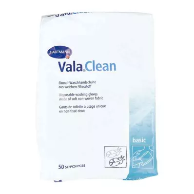 VALACLEAN Basic Waschhandschuhe, 50 St