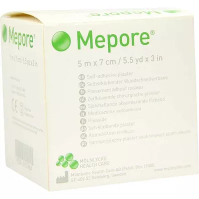 MEPORE Wundverband unsteril 7 cmx5 m, 1 St