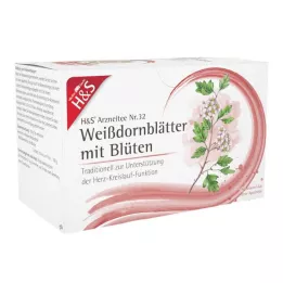 H&amp;S Weißdornblätter mit Blüten Filterbeutel, 20X1.6 g