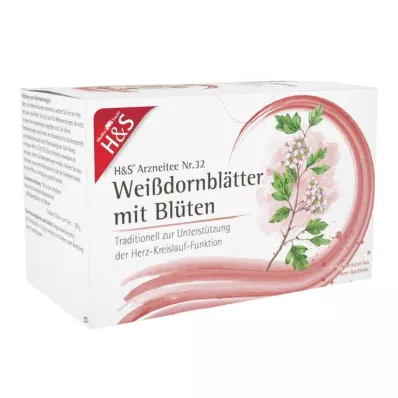 H&amp;S Weißdornblätter mit Blüten Filterbeutel, 20X1.6 g