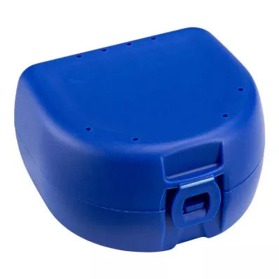 PROTHESEN ZAHNSPANGENBOX universal dunkelblau, 1 St