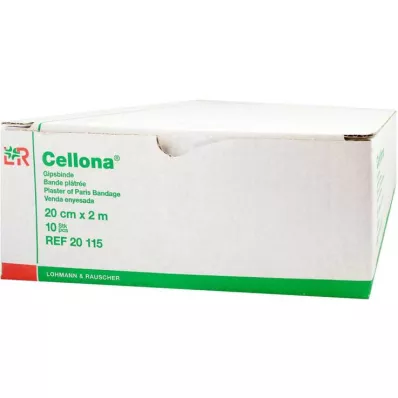 CELLONA Gipsbinden 20 cmx2 m, 2X5 St