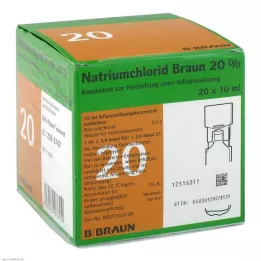NATRIUMCHLORID 20% MPC Elektrolytkonzentrat, 20X10 ml