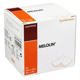 MELOLIN 5x5 cm Wundauflagen steril, 25 St
