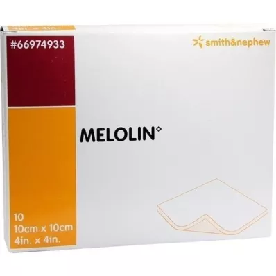MELOLIN 10x10 cm Wundauflagen steril, 10 St