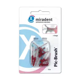 MIRADENT Interd.Pic-Brush Ersatzb.x-large bordeaux, 12 St