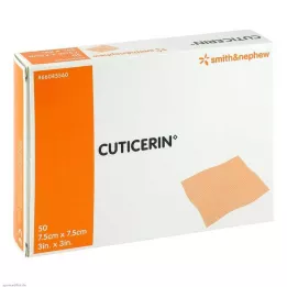CUTICERIN 7,5x7,5 cm Gaze m.Salbenbeschichtung, 50 St