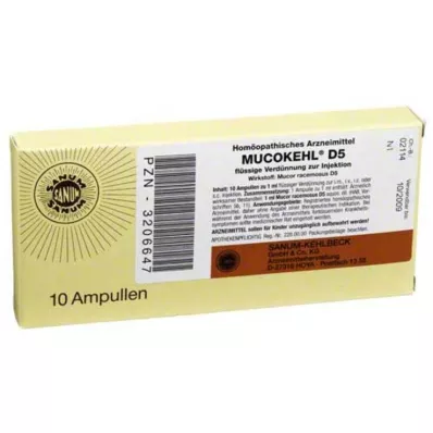 MUCOKEHL Ampullen D 5, 10X1 ml