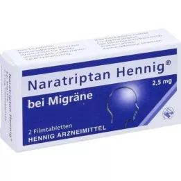 NARATRIPTAN Hennig bei Migräne 2,5 mg Filmtabl., 2 St
