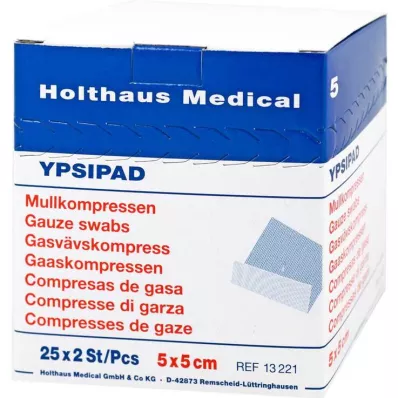 MULLKOMPRESSEN Ypsipad 5x5 cm steril 8fach, 25X2 St