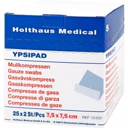 MULLKOMPRESSEN Ypsipad 7,5x7,5 cm steril 8fach, 25X2 St