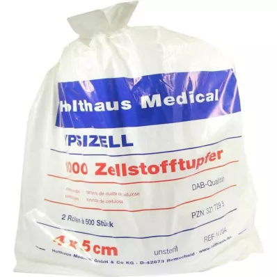 ZELLSTOFFTUPFER Ypsizell 4x5 cm, 1000 St ZELLSTOFFTUPFER Ypsizell 4x5 cm, 1000 St
