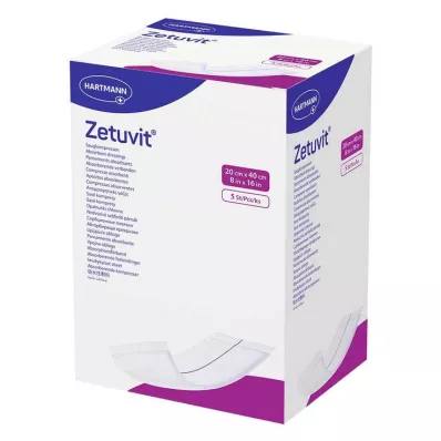 ZETUVIT Saugkompressen steril 20x40 cm, 5 St ZETUVIT Saugkompressen steril 20x40 cm, 5 St