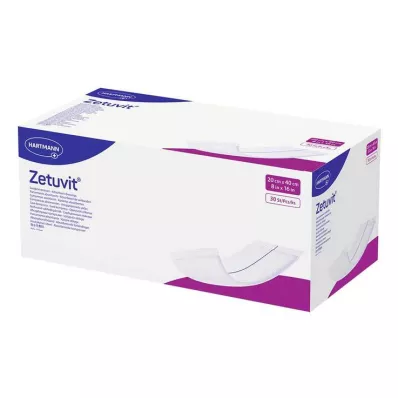 ZETUVIT Saugkompressen unsteril 20x40 cm, 30 St