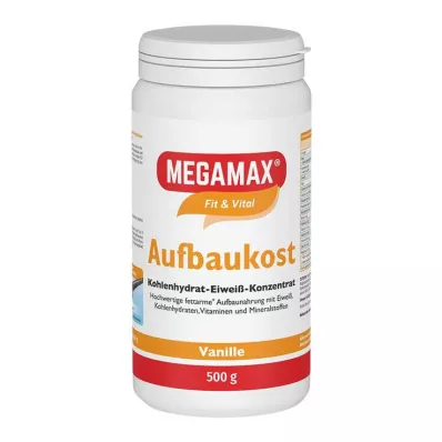 MEGAMAX Aufbaukost Vanille Pulver, 500 g