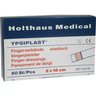 FINGERVERBAND Ypsiplast 2x18 cm elastisch haut, 50 St