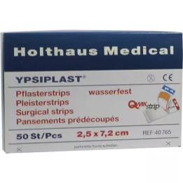PFLASTERSTRIPS Ypsiplast wasserf.2,5x7,2 cm, 50 St
