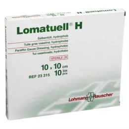 LOMATUELL H Salbentüll 10x10 cm steril, 10 St