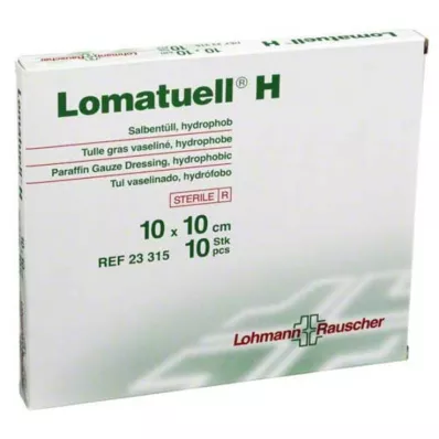 LOMATUELL H Salbentüll 10x10 cm steril, 10 St