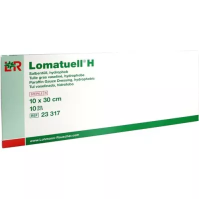 LOMATUELL H Salbentüll 10x30 cm steril, 10 St