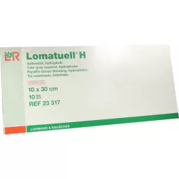 LOMATUELL H Salbentüll 10x30 cm steril, 10 St