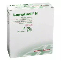 LOMATUELL H Salbentüll 10x10 cm steril, 50 St