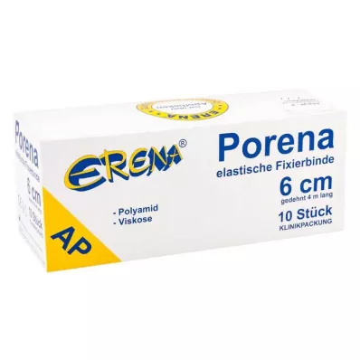 PORENA elast.Mullbinde 6 cm weiß o.Cello, 10 St PORENA elast.Mullbinde 6 cm weiß o.Cello, 10 St