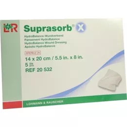 SUPRASORB X HydroBalance Wundverb.14x20 cm, 5 St