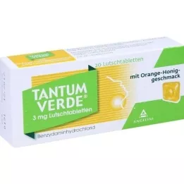 TANTUM VERDE 3 mg Lutschtabl.m.Orange-Honiggeschm., 20 St