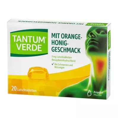 TANTUM VERDE 3 mg Lutschtabl.m.Orange-Honiggeschm., 20 St