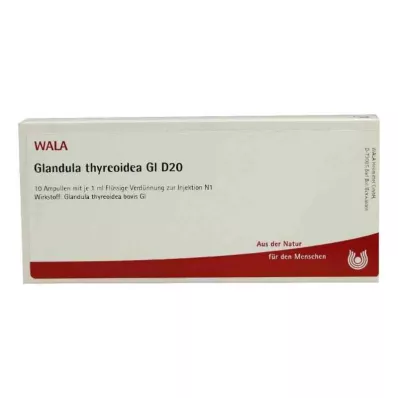 GLANDULA THYREOIDEA GL D 20 Ampullen, 10X1 ml GLANDULA THYREOIDEA GL D 20 Ampullen, 10X1 ml