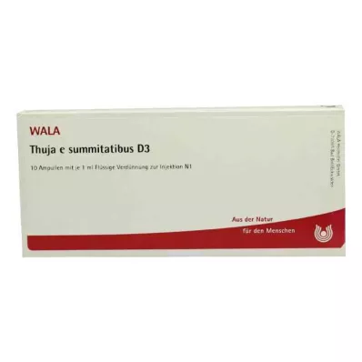 THUJA E SUMMITATIBUS D 3 Ampullen, 10X1 ml