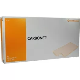 CARBONET 10x20 cm geruchsabs.Wundaufl.m.Aktivkoh., 10 St