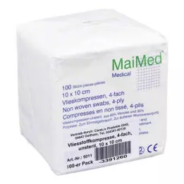VLIESSTOFF-KOMPRESSEN unsteril 10x10 cm 4fach, 100 St