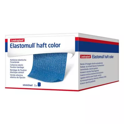 ELASTOMULL haft color 10 cmx4 m Fixierb.blau, 1 St