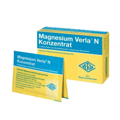 MAGNESIUM VERLA N Konzentrat Plv.z.H.e.L.z.Einn., 20 St