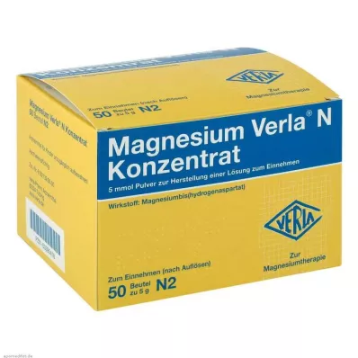 MAGNESIUM VERLA N Konzentrat Plv.z.H.e.L.z.Einn., 50 St