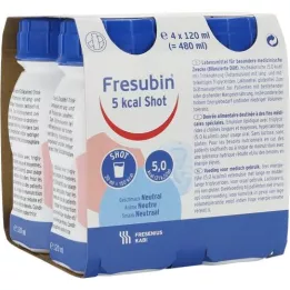 FRESUBIN 5 kcal SHOT Neutral Lösung, 4X120 ml