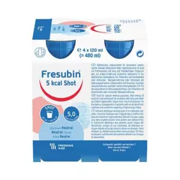FRESUBIN 5 kcal SHOT Neutral Lösung, 4X120 ml