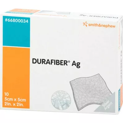DURAFIBER Ag 5x5 cm Verband, 10 St