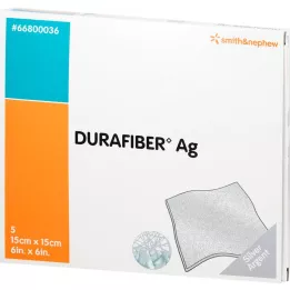 DURAFIBER Ag 15x15 cm Verband, 5 St