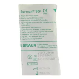 SURECAN Portkanüle 20 Gx25 mm abgewinkelt, 1 St