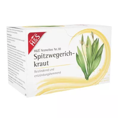 H&amp;S Spitzwegerichkraut Filterbeutel, 20X1.5 g
