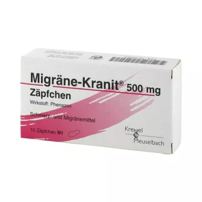 MIGRÄNE KRANIT 500 mg Zäpfchen, 10 St MIGRÄNE KRANIT 500 mg Zäpfchen, 10 St