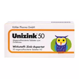 UNIZINK 50 magensaftresistente Tabletten, 50 St