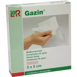 GAZIN Mullkomp.5x5 cm steril 8fach, 5X2 St