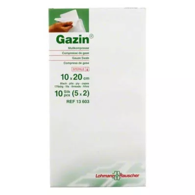 GAZIN Mullkomp.10x20 cm steril 8fach, 5X2 St